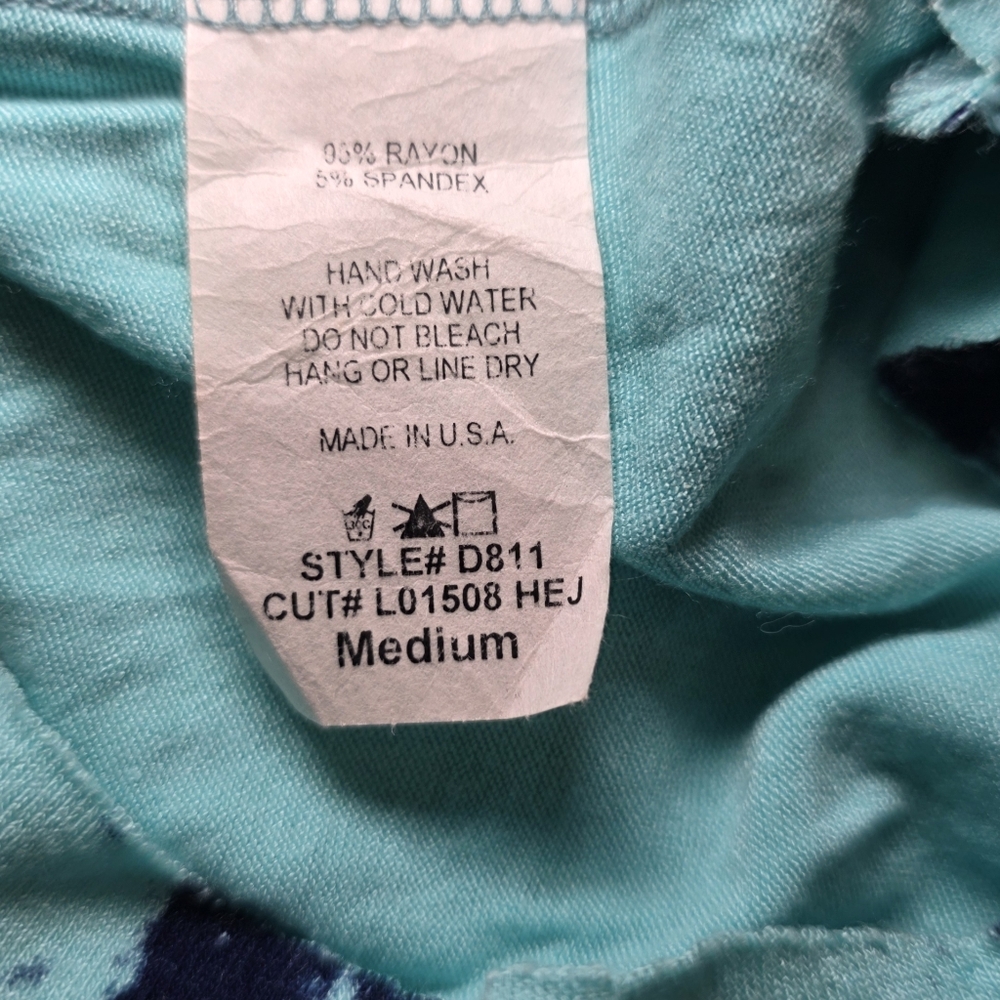 Gabriella Rocha Aqua and Navy Tie-Dye Maxi Dress - Picture 5 of 5